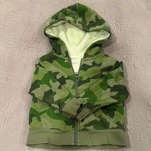 Hanna Andersson Green Camouflage 3T Kids Hoodie